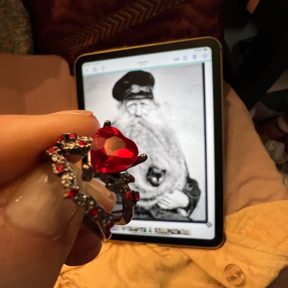 Double rings heart zirconia - Picture 6 of 13